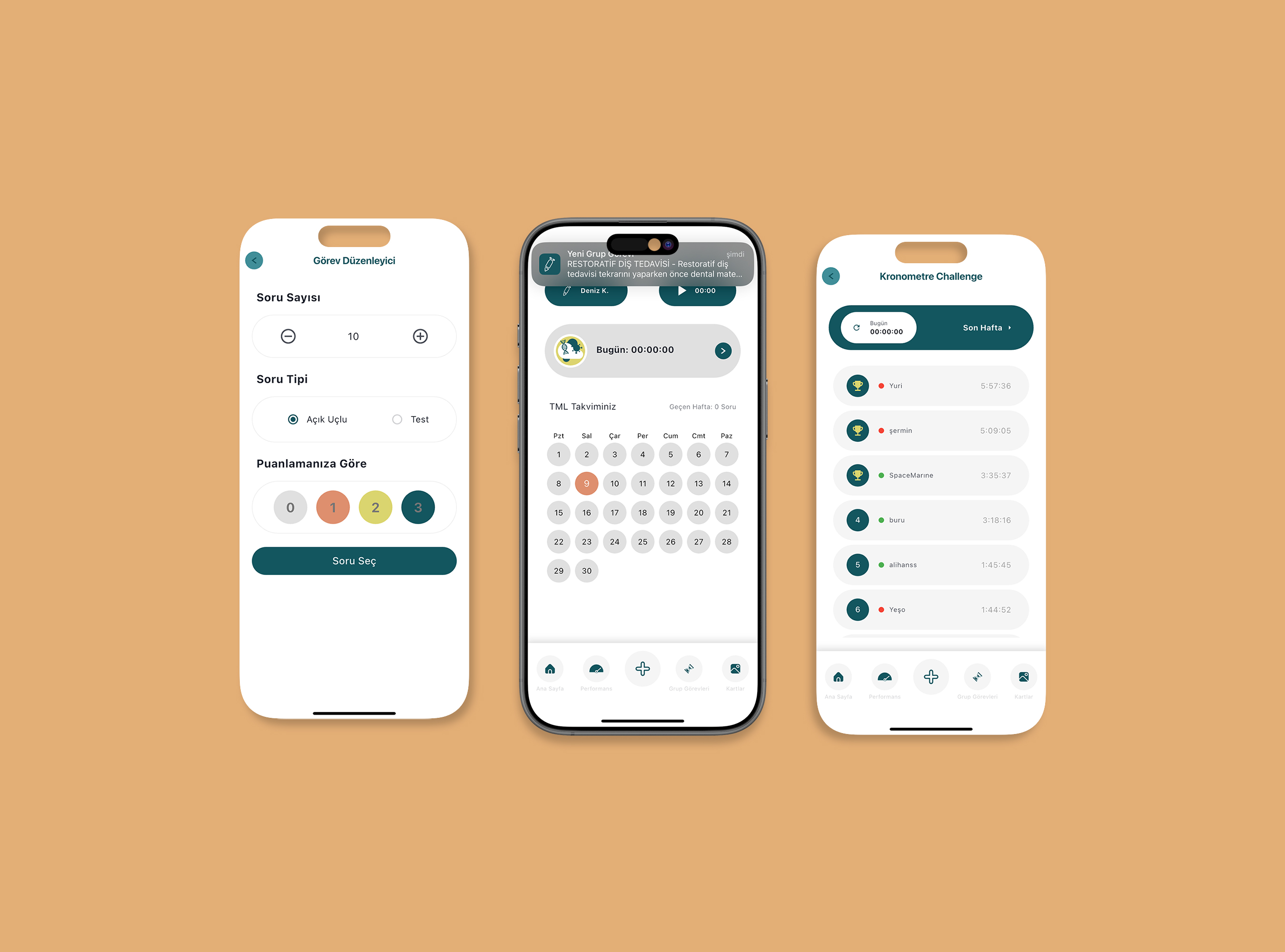 TML Mobil Uygulaması - Kartlar